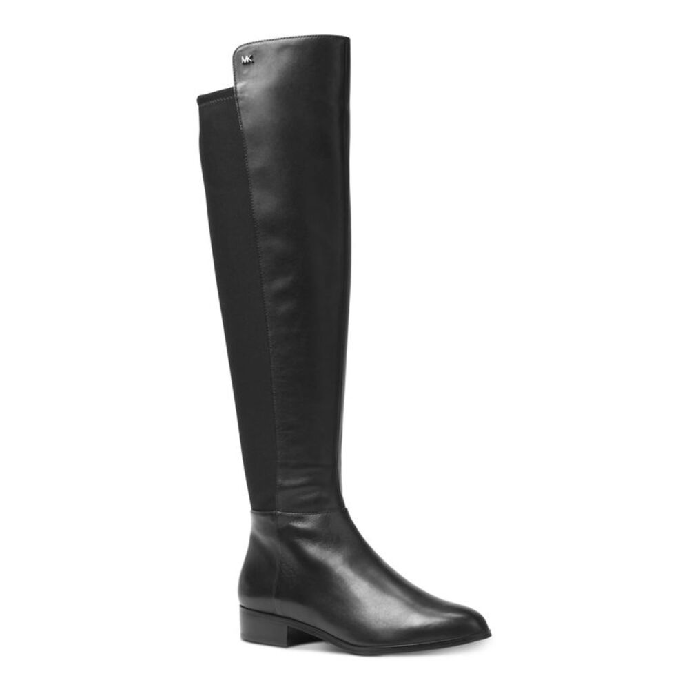 MICHAEL MICHAEL KORS Womens Black Bromley Round Toe Block Heel Riding Boot 5.5